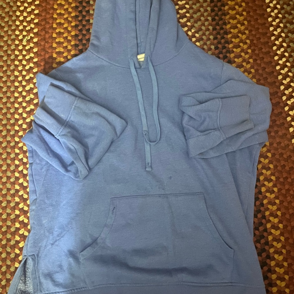 Blue hoodie